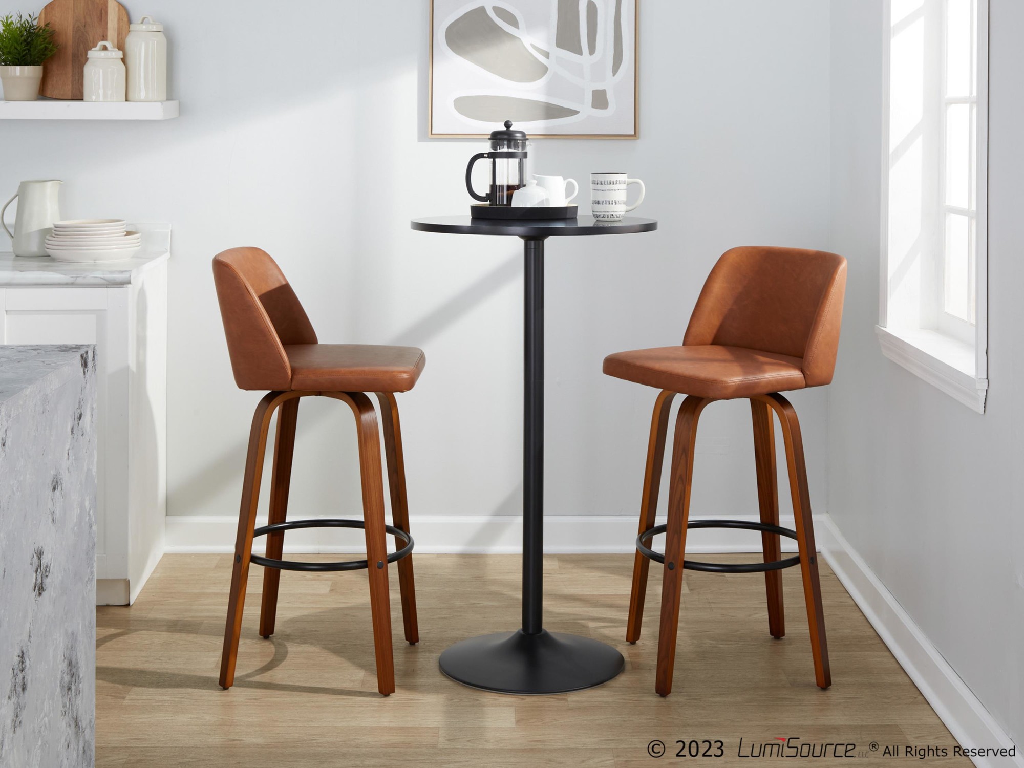 Toriano-30-Inch-Mid-Century-Modern-Swivel-Barstools-Walnut-and-Camel-Set-of-2-2