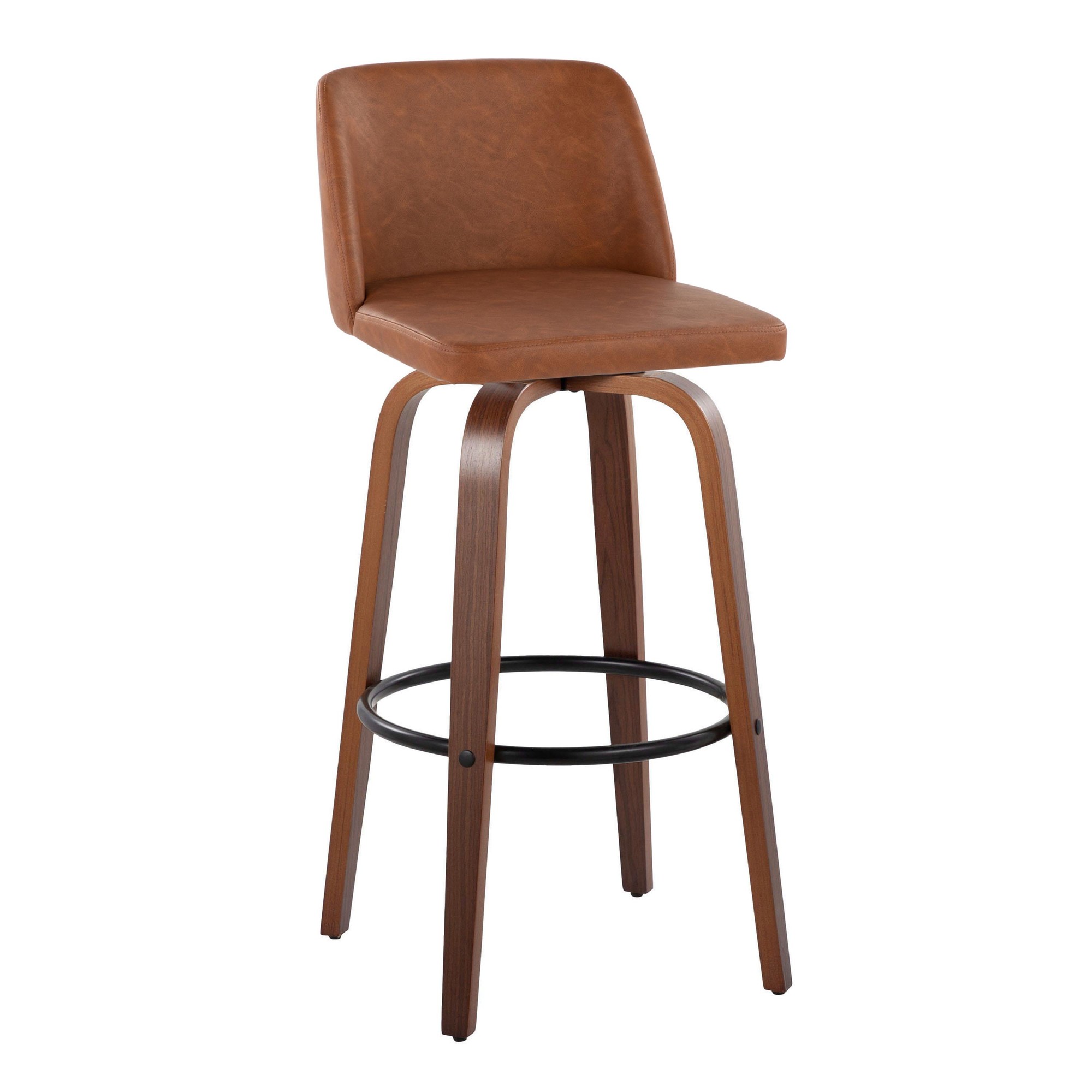 Toriano-30-Inch-Mid-Century-Modern-Swivel-Barstools-Walnut-and-Camel-Set-of-2-5