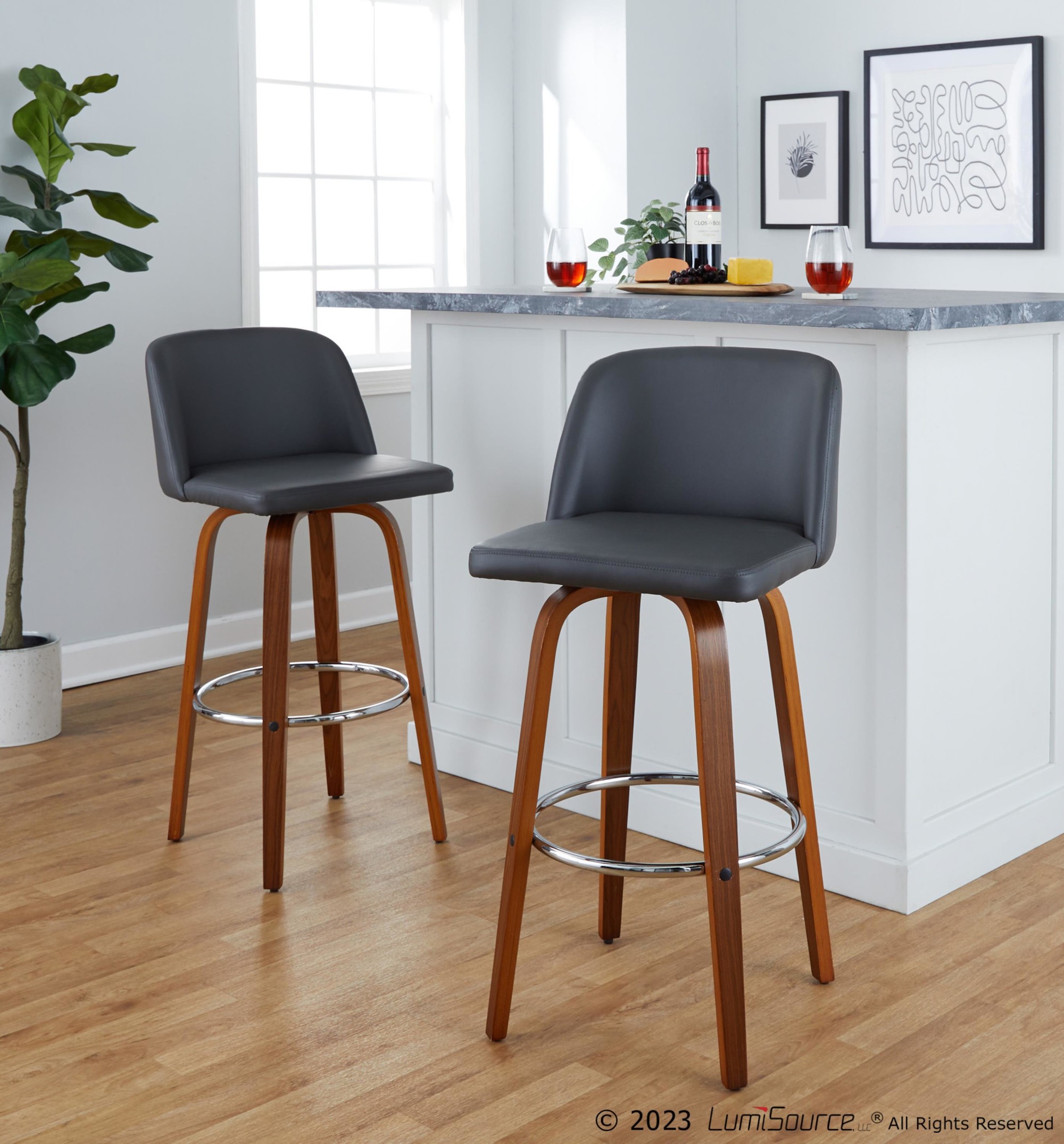 Toriano-30-Inch-Mid-Century-Modern-Walnut-and-Grey-Barstools-Set-of-2