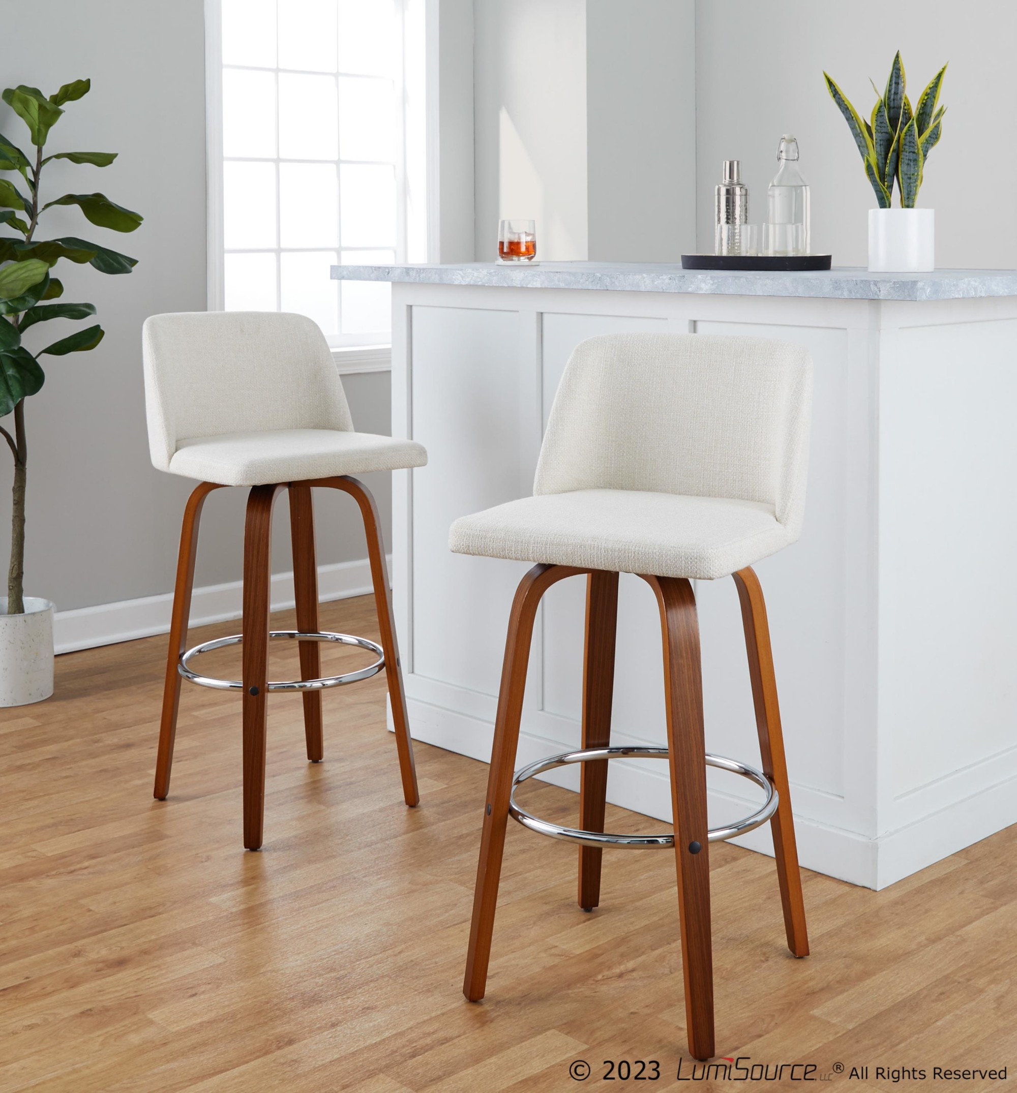 Toriano-30-Inch-Walnut-and-Cream-Mid-Century-Modern-Swivel-Barstool-Set-of-2-1