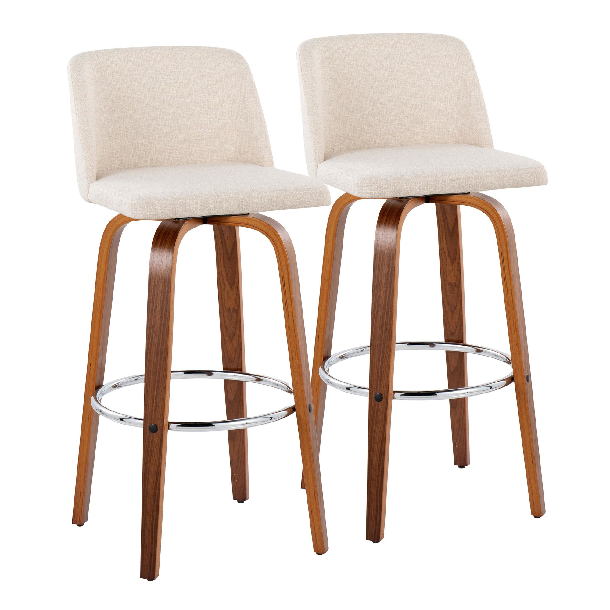 Toriano-30-Inch-Walnut-and-Cream-Mid-Century-Modern-Swivel-Barstool-Set-of-2-4
