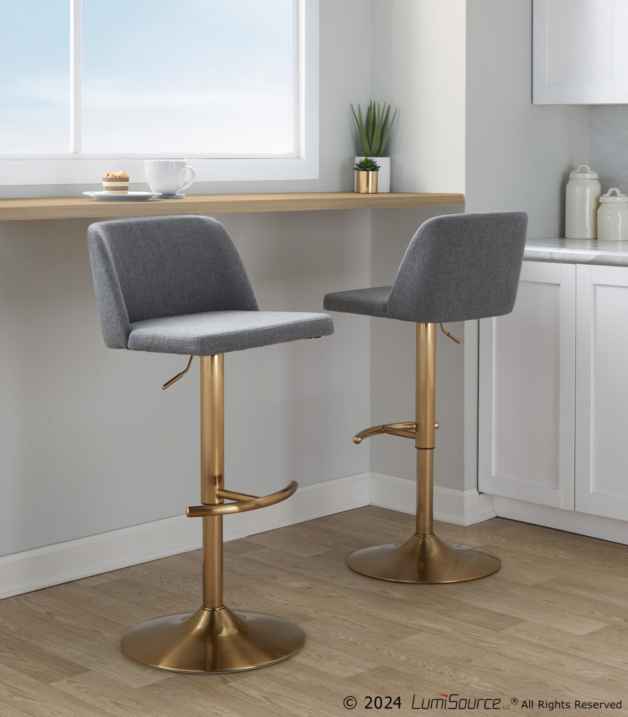 Toriano-Grey-Fabric-Gold-Contemporary-Swivel-Adjustable-Barstools-Set-of-2-2