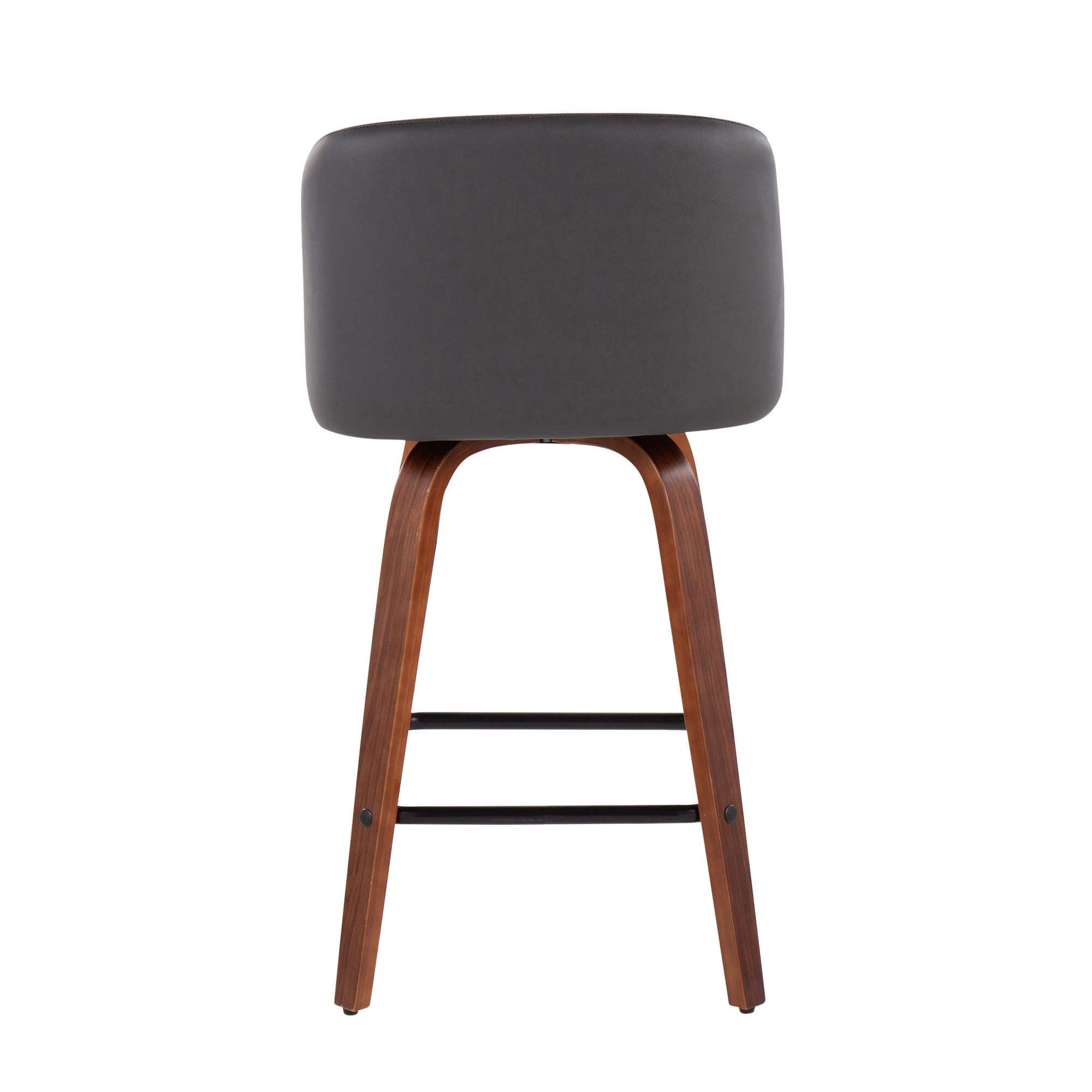 Toriano-Mid-Century-Modern-Walnut-26-Inch-Grey-Faux-Leather-Stools-Set-of-2-6