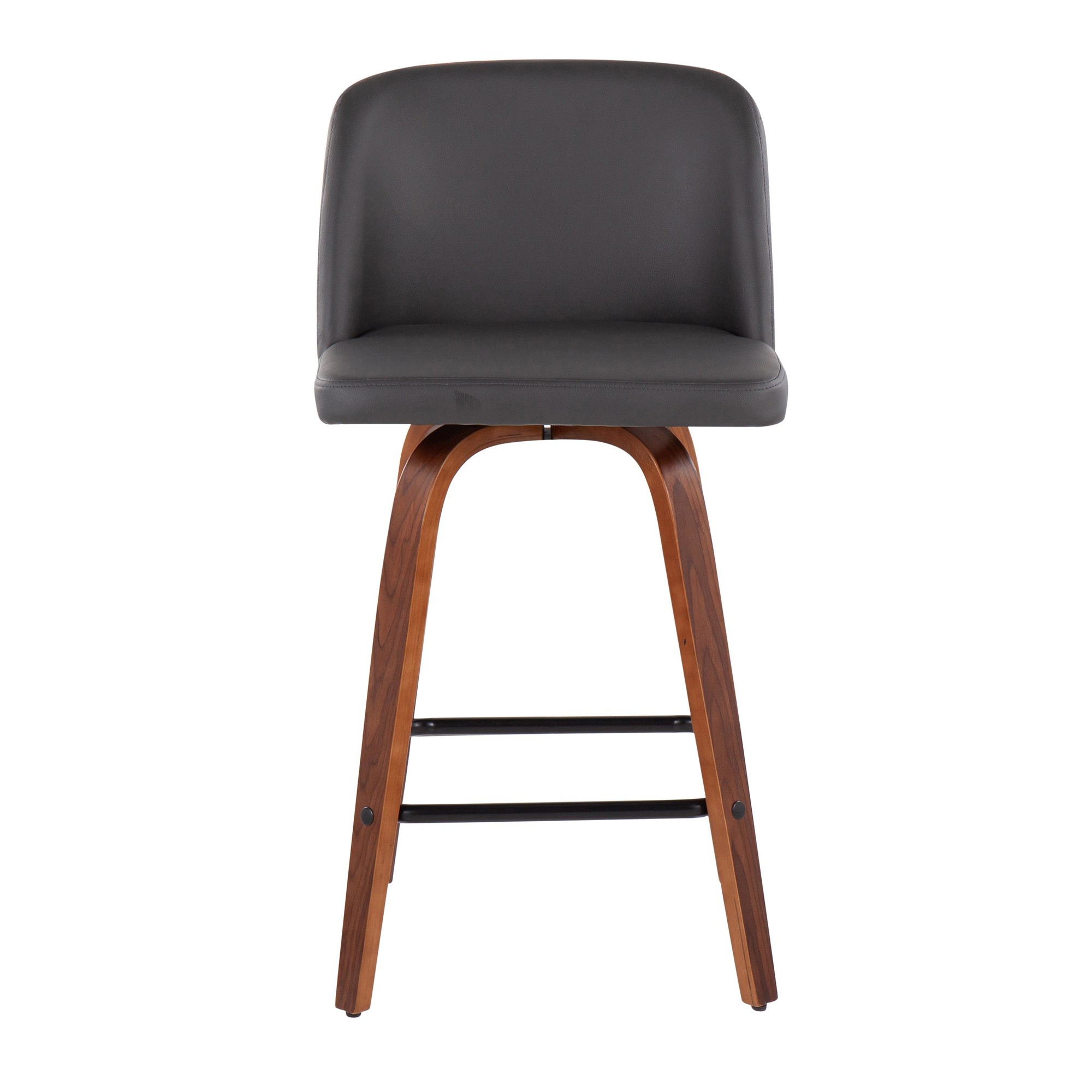 Toriano-Mid-Century-Modern-Walnut-26-Inch-Grey-Faux-Leather-Stools-Set-of-2-7