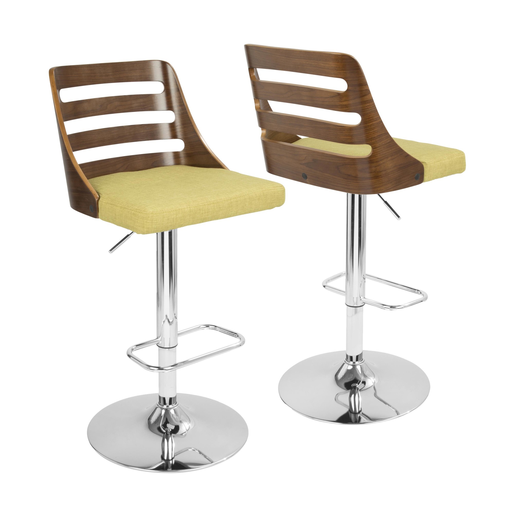 Trevi-Walnut-and-Green-Mid-Century-Modern-Adjustable-Swivel-Barstool-2