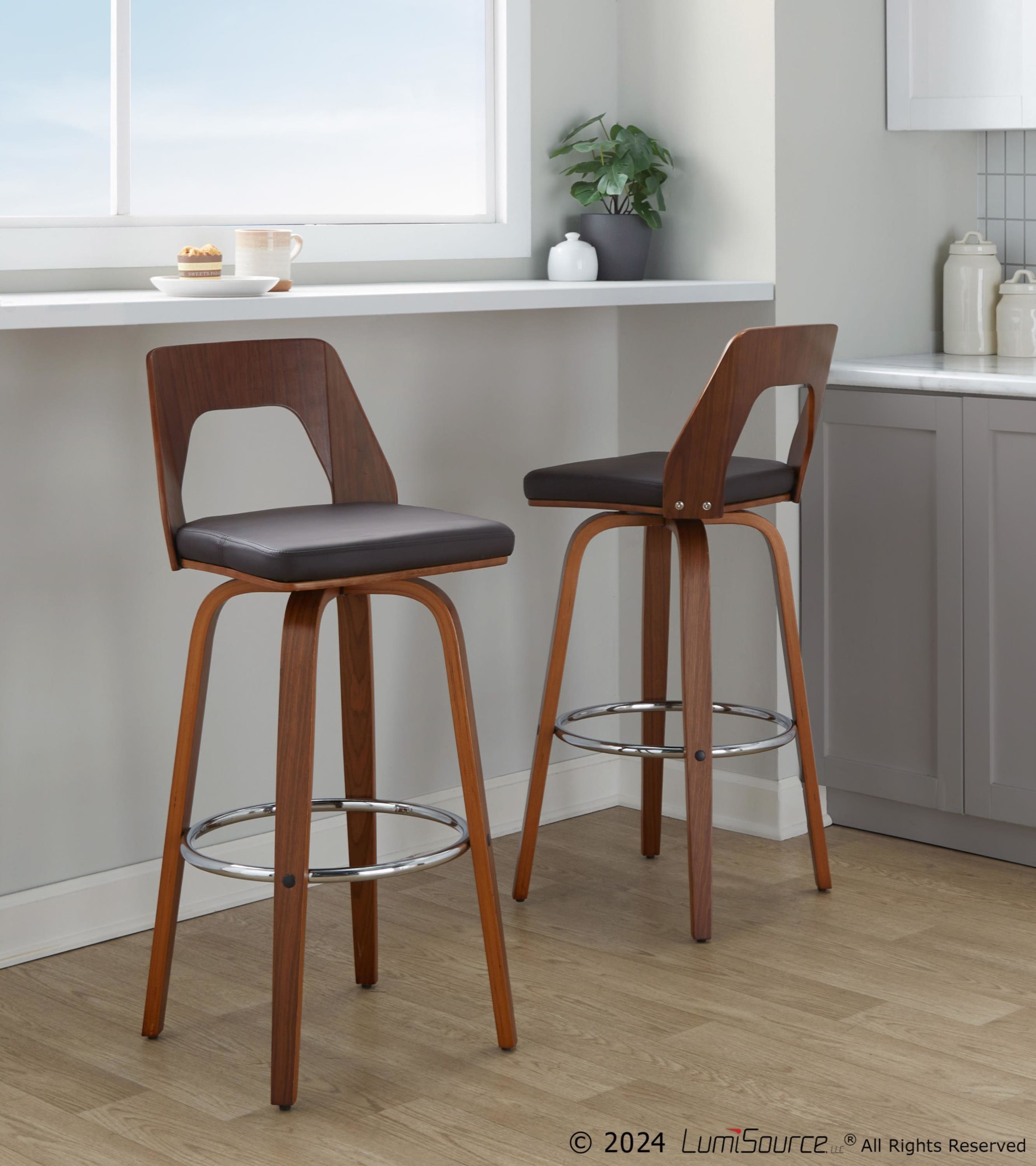 Trilogy-Walnut-and-Brown-Mid-Century-Modern-Barstools-Set-of-2-2