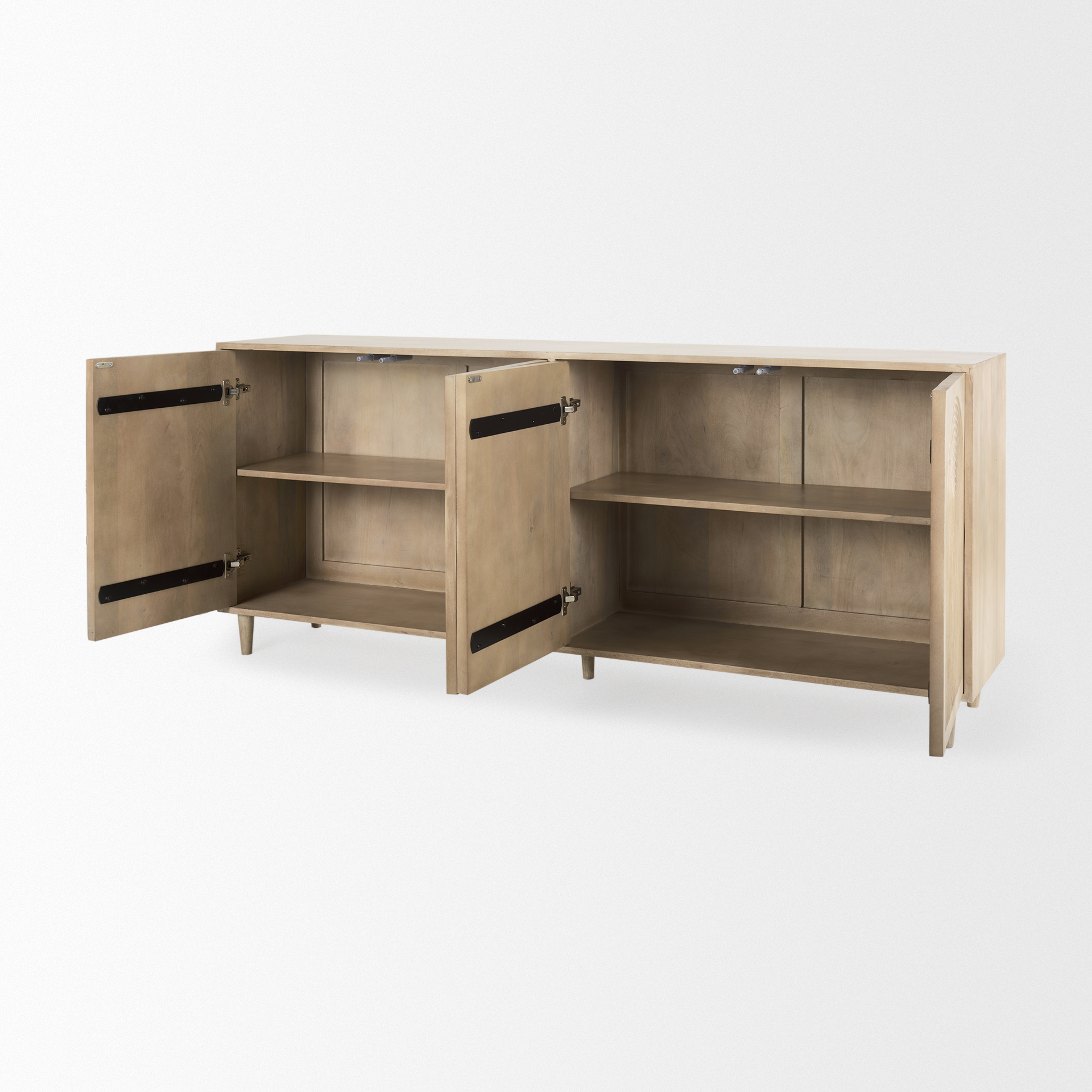 Tucker-Light-Brown-Wood-w-Carved-Arch-Pattern-4-Door-Sideboard-7