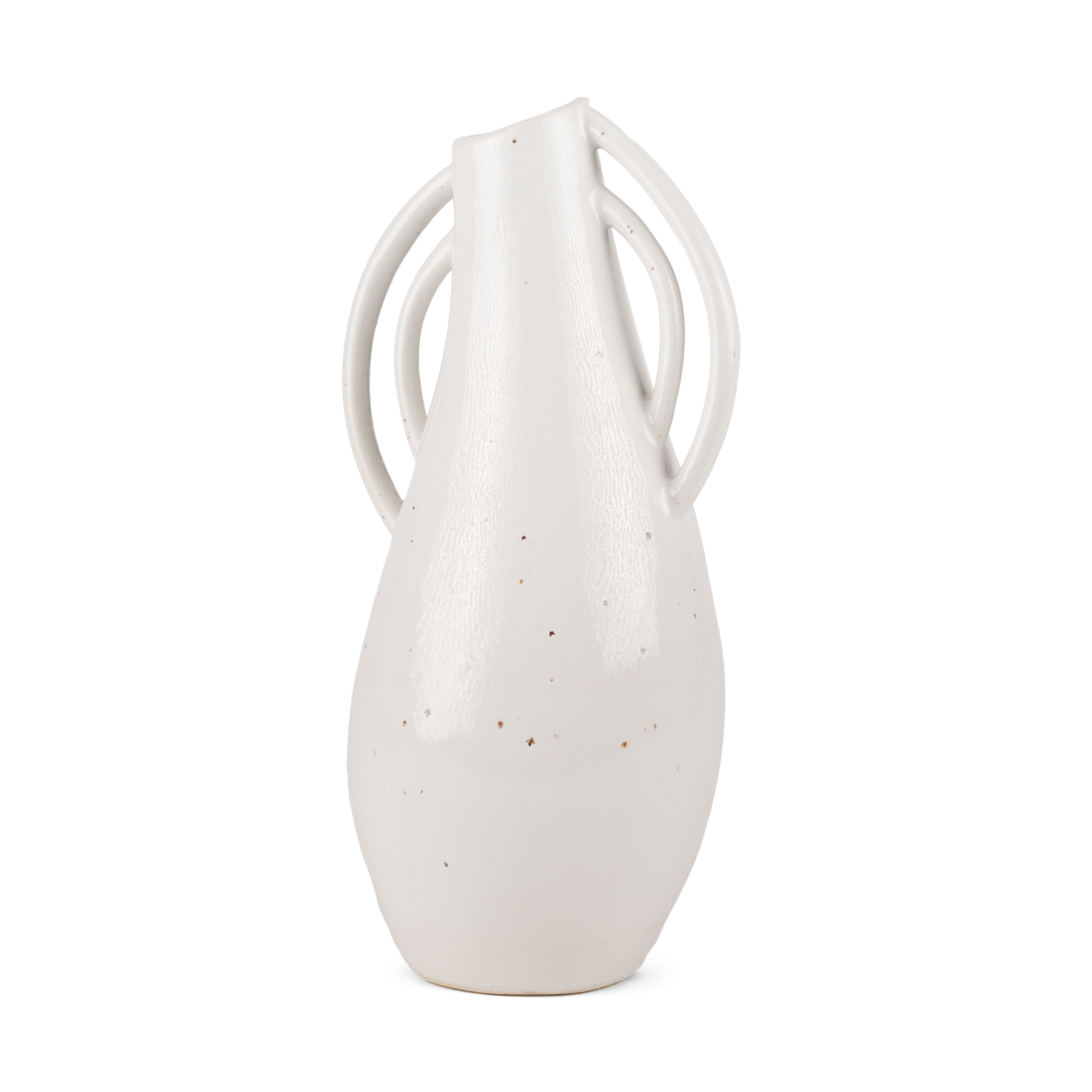 Urvi-Tall-Off-White-Speckled-Asymmetrical-Ceramic-Vase