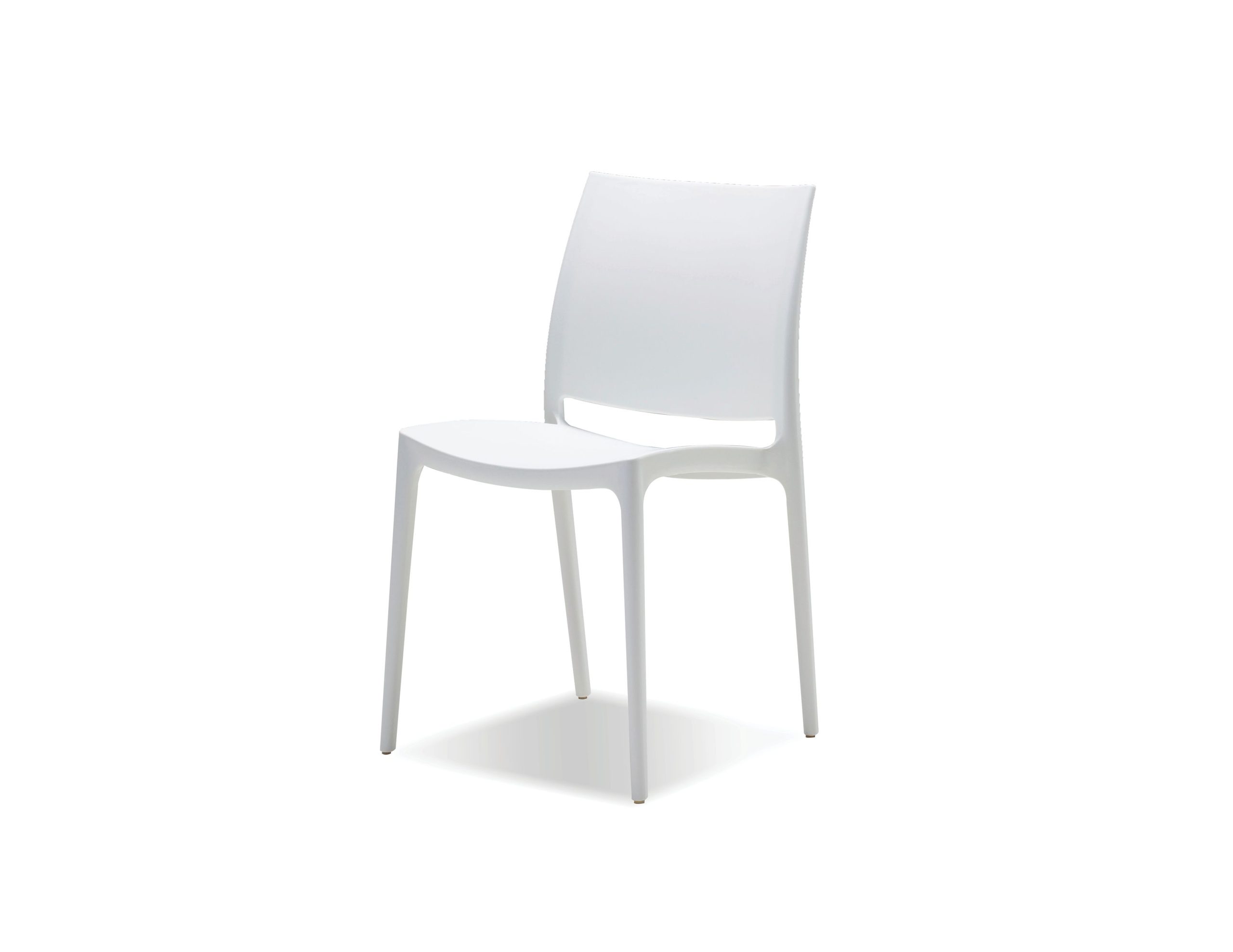 VATA-White-Polypropylene-Indoor-Outdoor-Stackable-Dining-Chairs