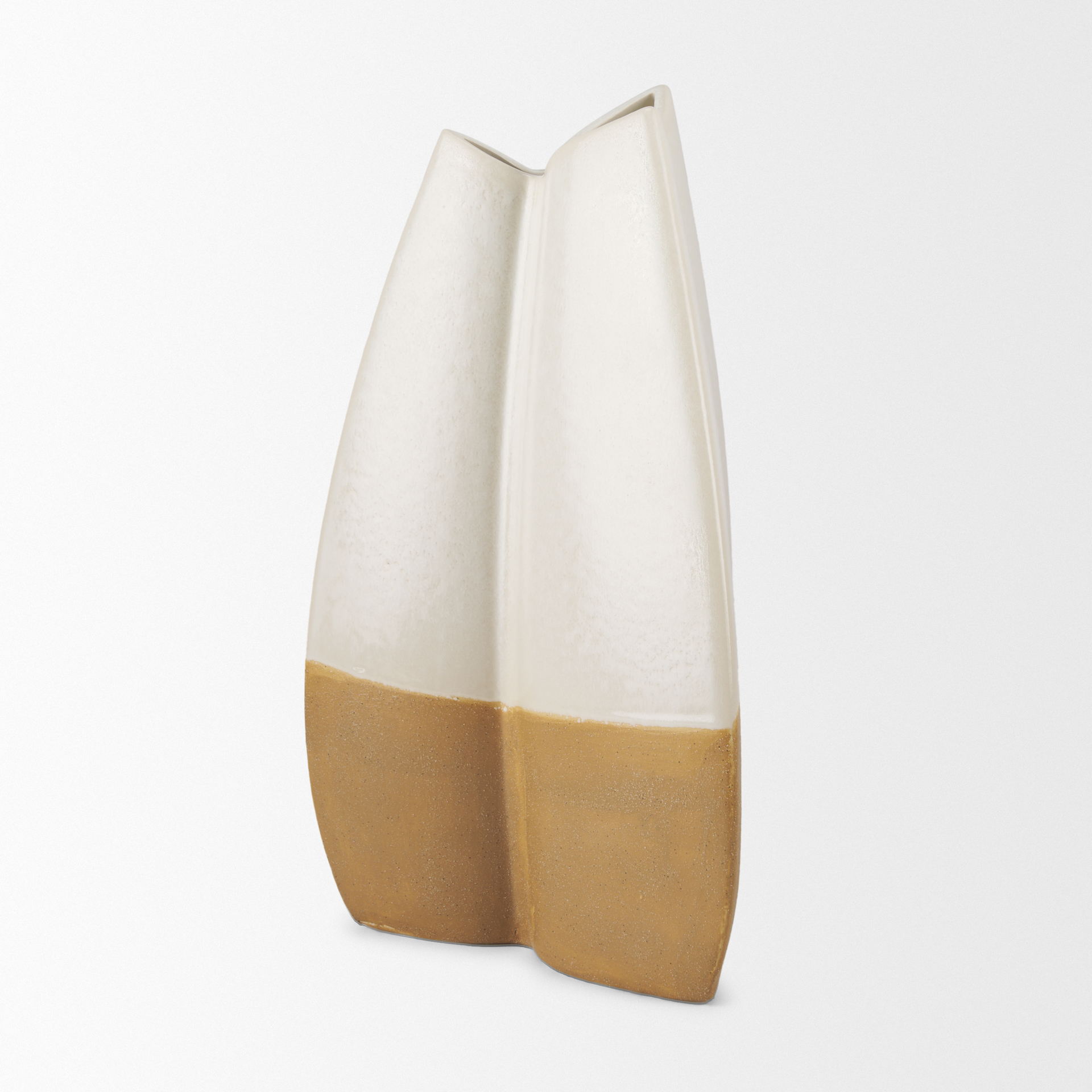 Vania-Large-Off-White-w-Tan-Textured-Ceramic-Vase-6