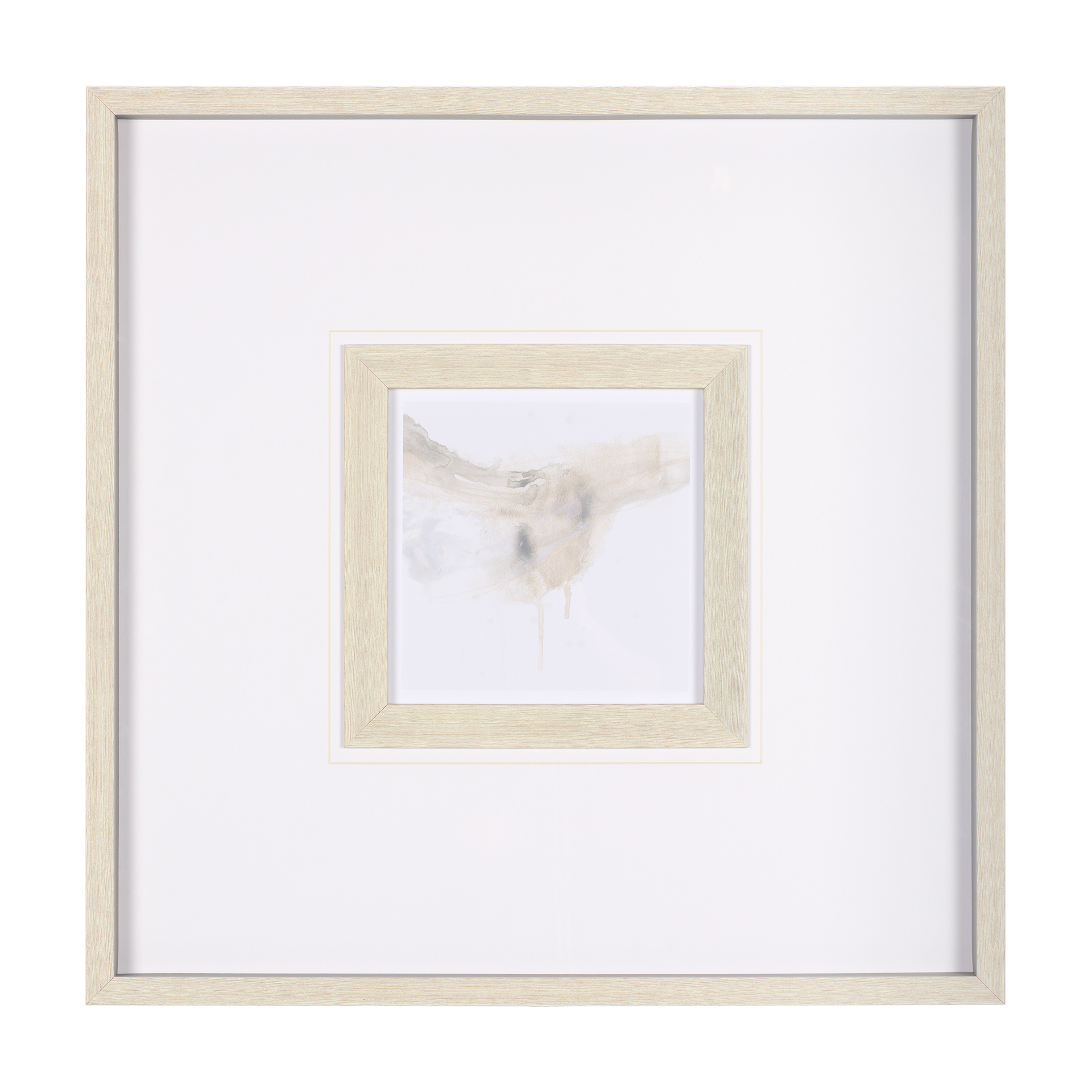 Vapor-V-by-June-Vess-a-Hand-Embelished-Textured-Framed-Art-Print-Matted-under-Glass