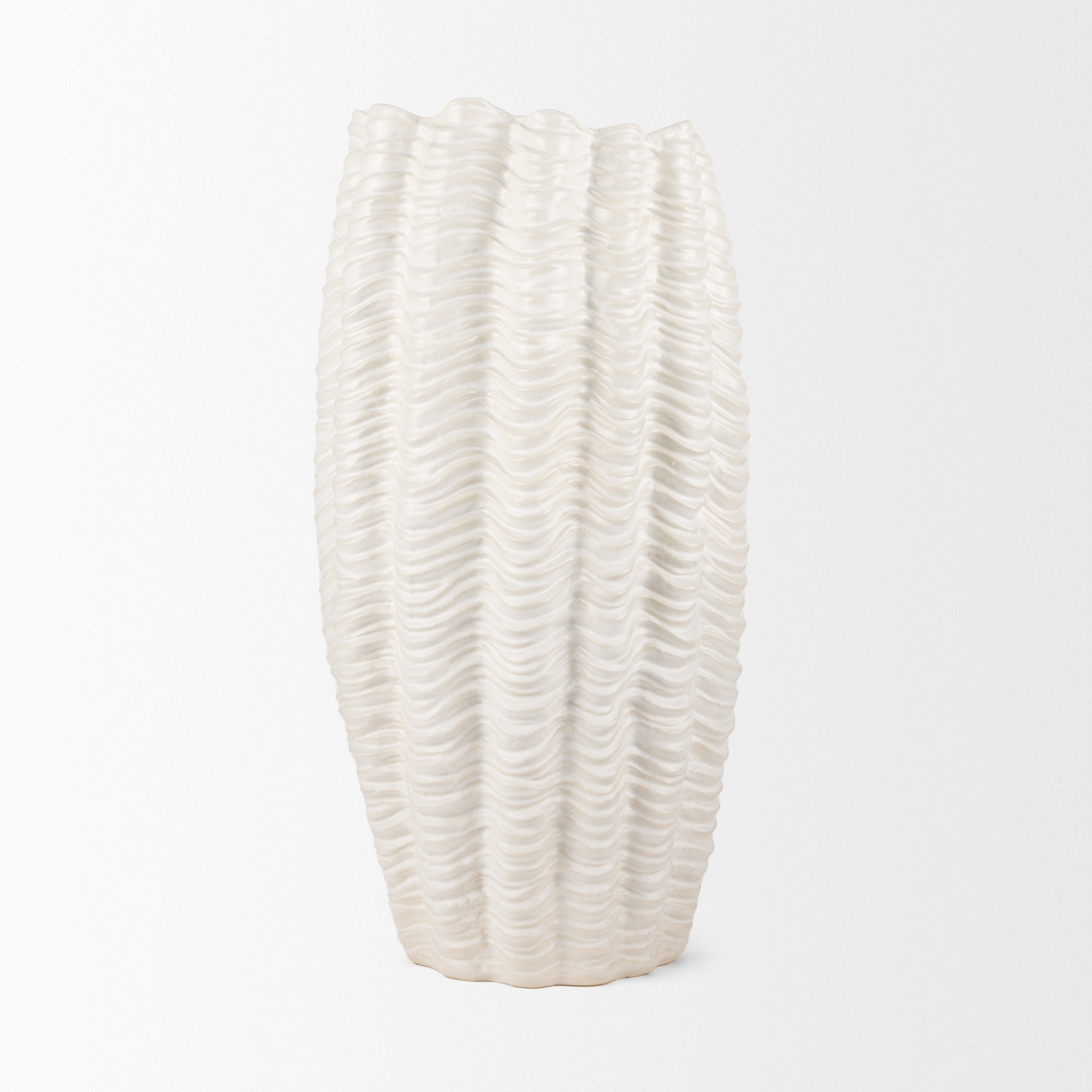 Velia-Tall-Seashell-Sculptural-Cream-Glazed-Ceramic-Vase-3