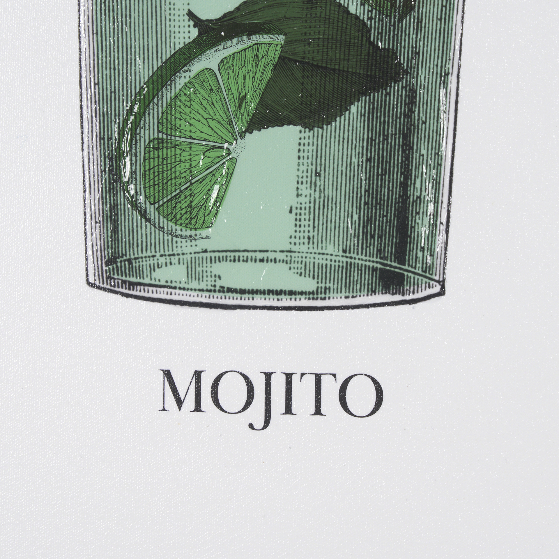 Vintage-Cocktails-Mojito-by-Gwen-Aspell-Hand-Embelished-Textured-Framed-Art-Print-Matted-under-Glass-6