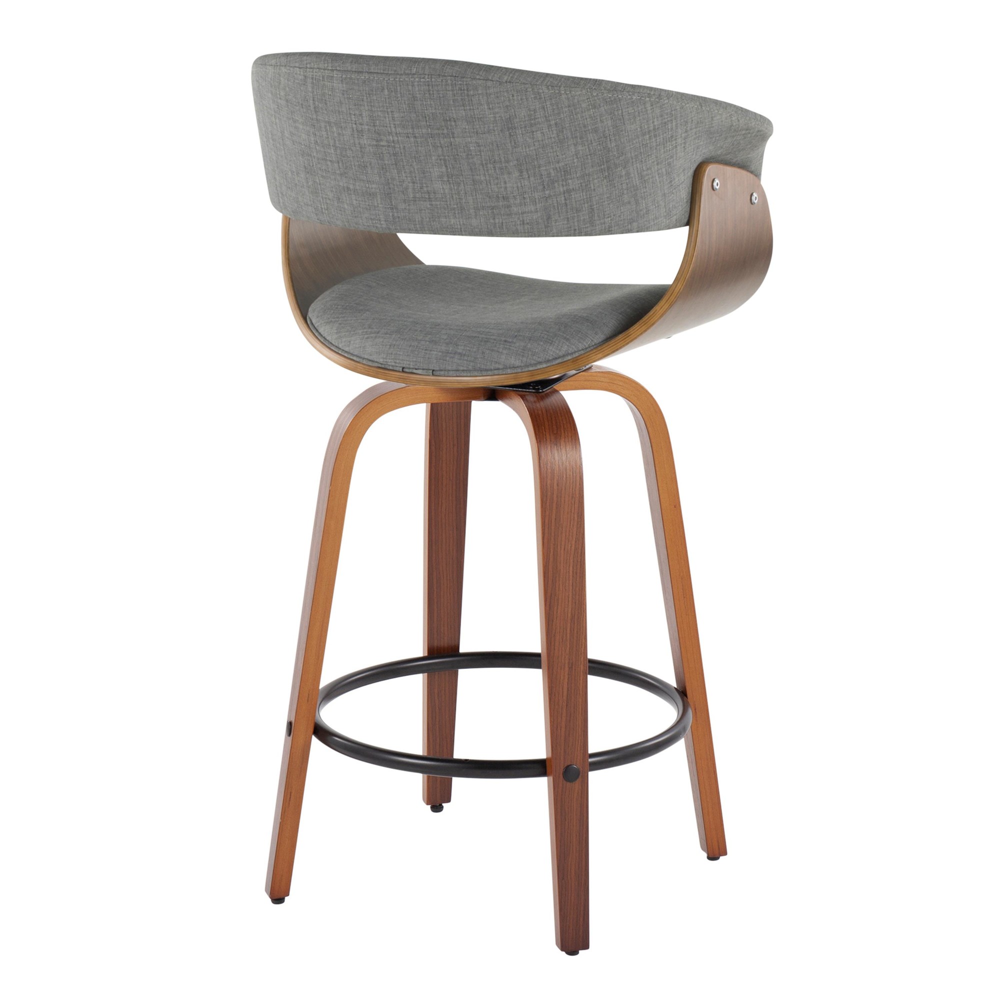 Vintage-Mod-26-Mid-Century-Modern-Swivel-Counter-Stool-Set-of-2-5