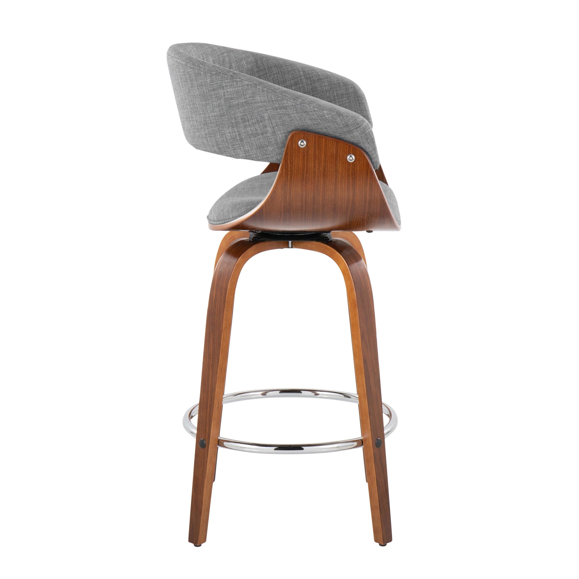 Vintage-Mod-26-Mid-Century-WalnutGrey-Counter-Stools-Set-of-2-4