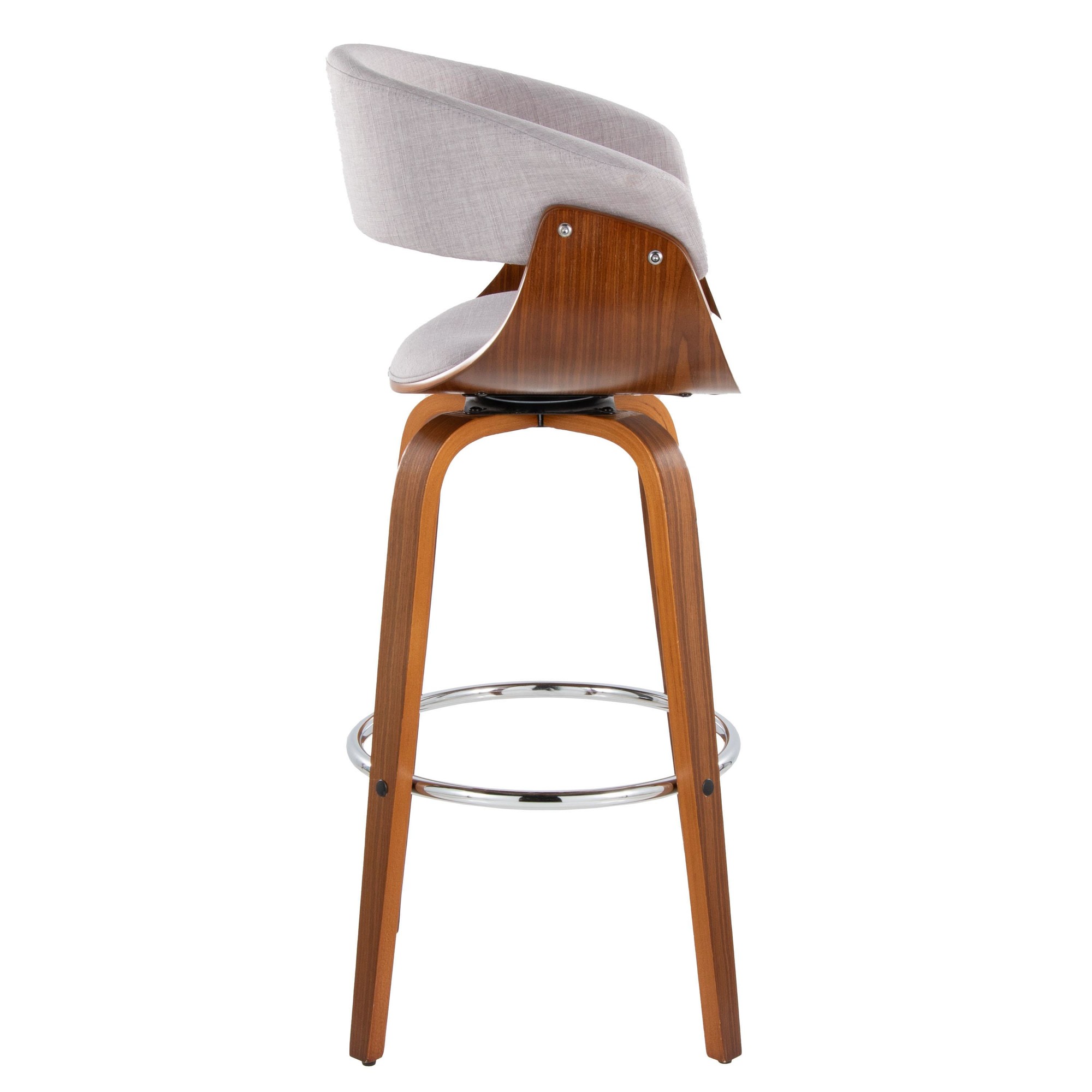 Vintage-Mod-30-Mid-Century-Modern-Swivel-Barstool-WalnutStone-Set-of-2-4