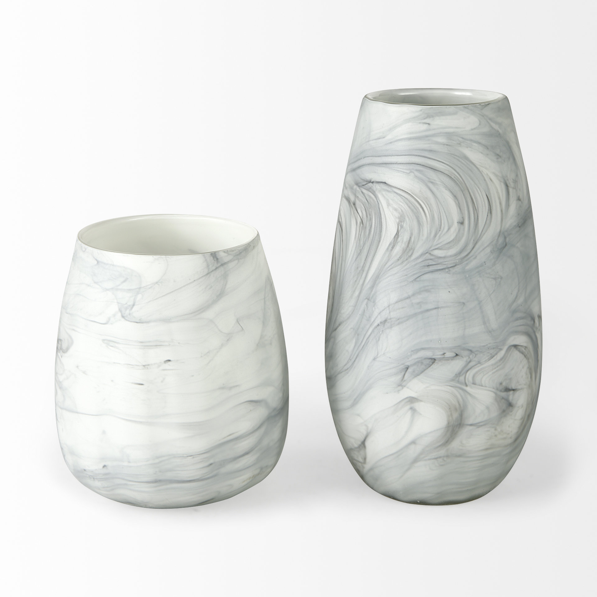 Volta-II-Tall-White-Gray-Abstract-Pattern-Glass-Vase-2
