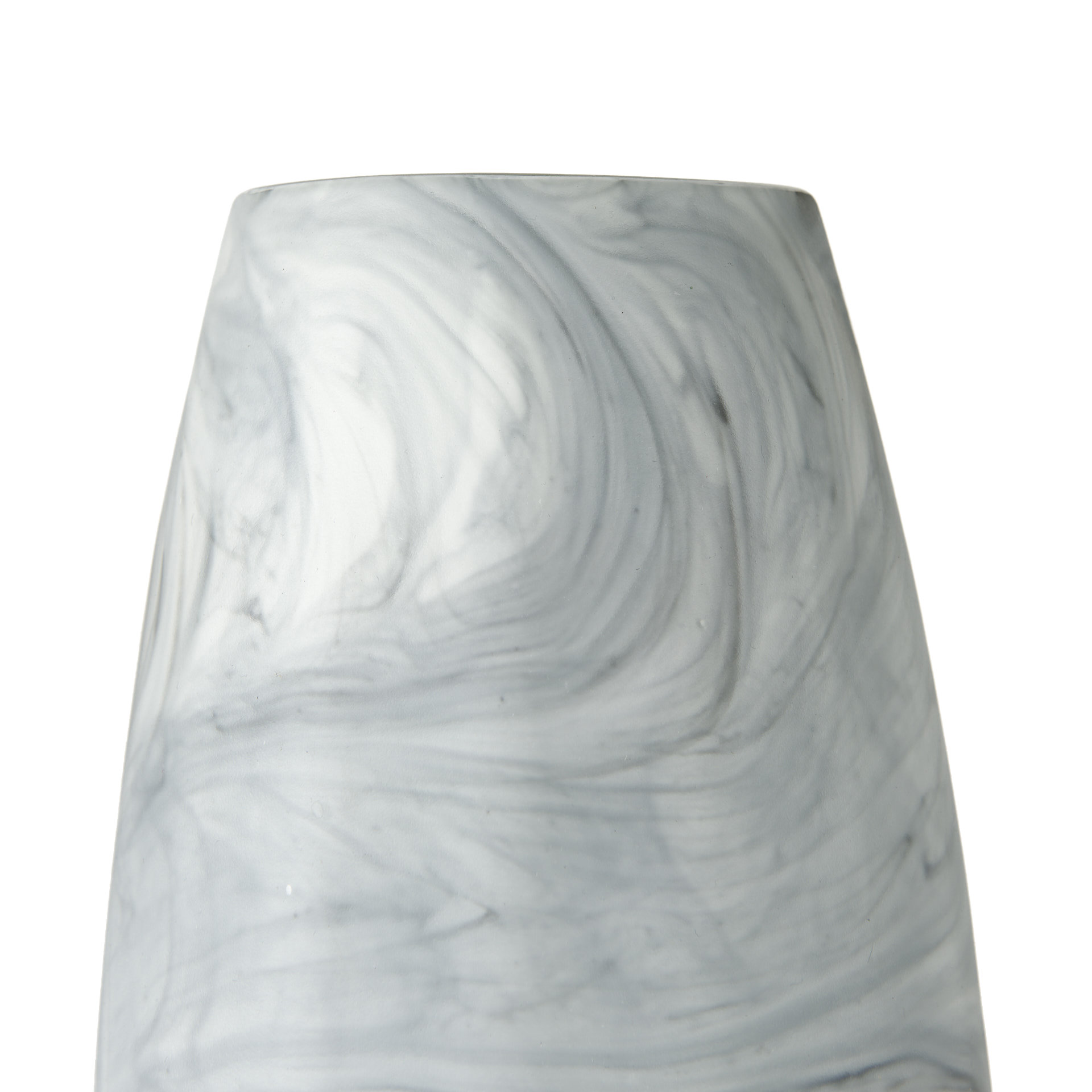 Volta-II-Tall-White-Gray-Abstract-Pattern-Glass-Vase-6