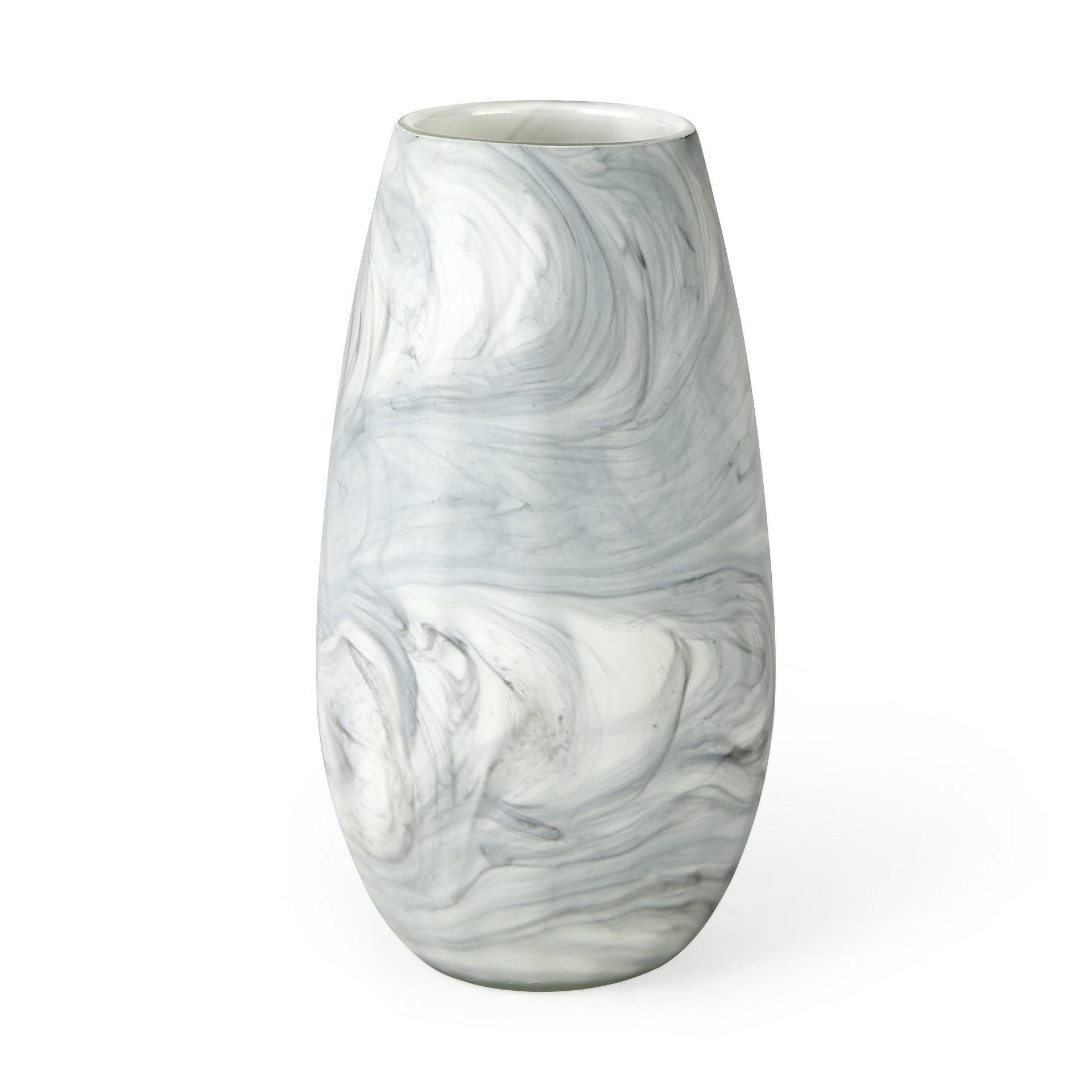 Volta-II-Tall-White-Gray-Abstract-Pattern-Glass-Vase