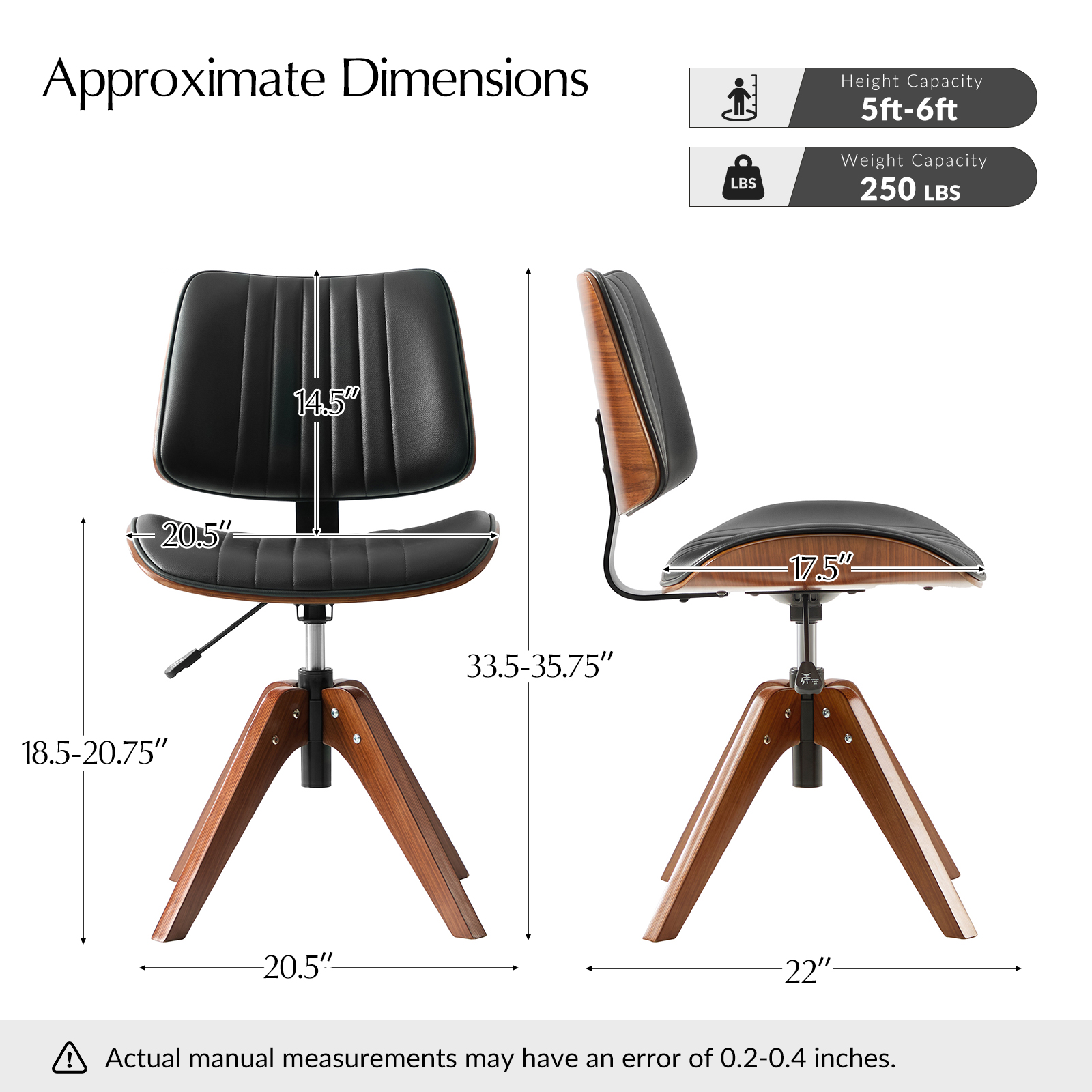 Will-Black-Mid-Century-Modern-Wood-Swivel-Office-Chair-4