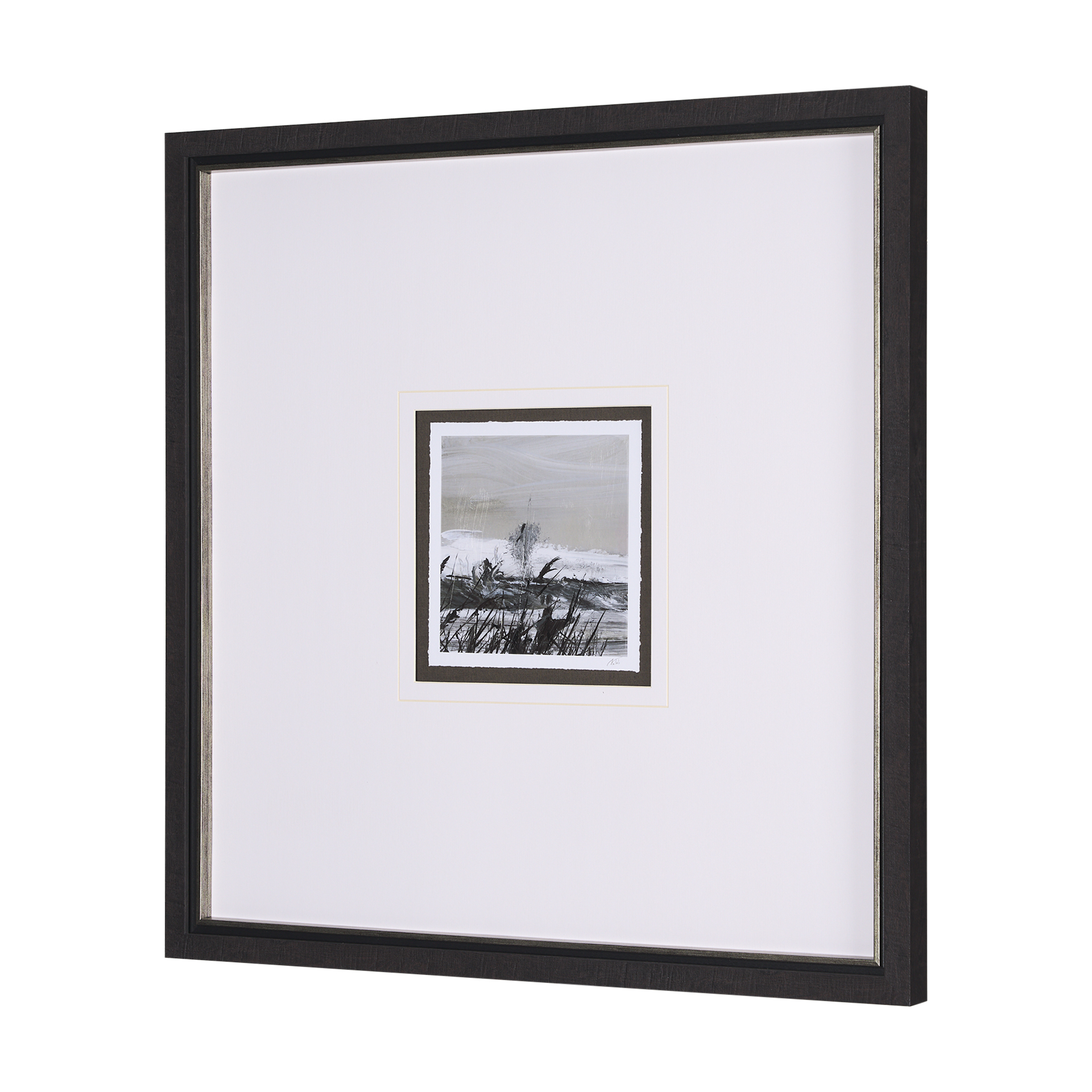 Winter-Day-III-by-Mercana-Studio-a-Hand-Embelished-Textured-Framed-Art-Print-Matted-under-Glass-2