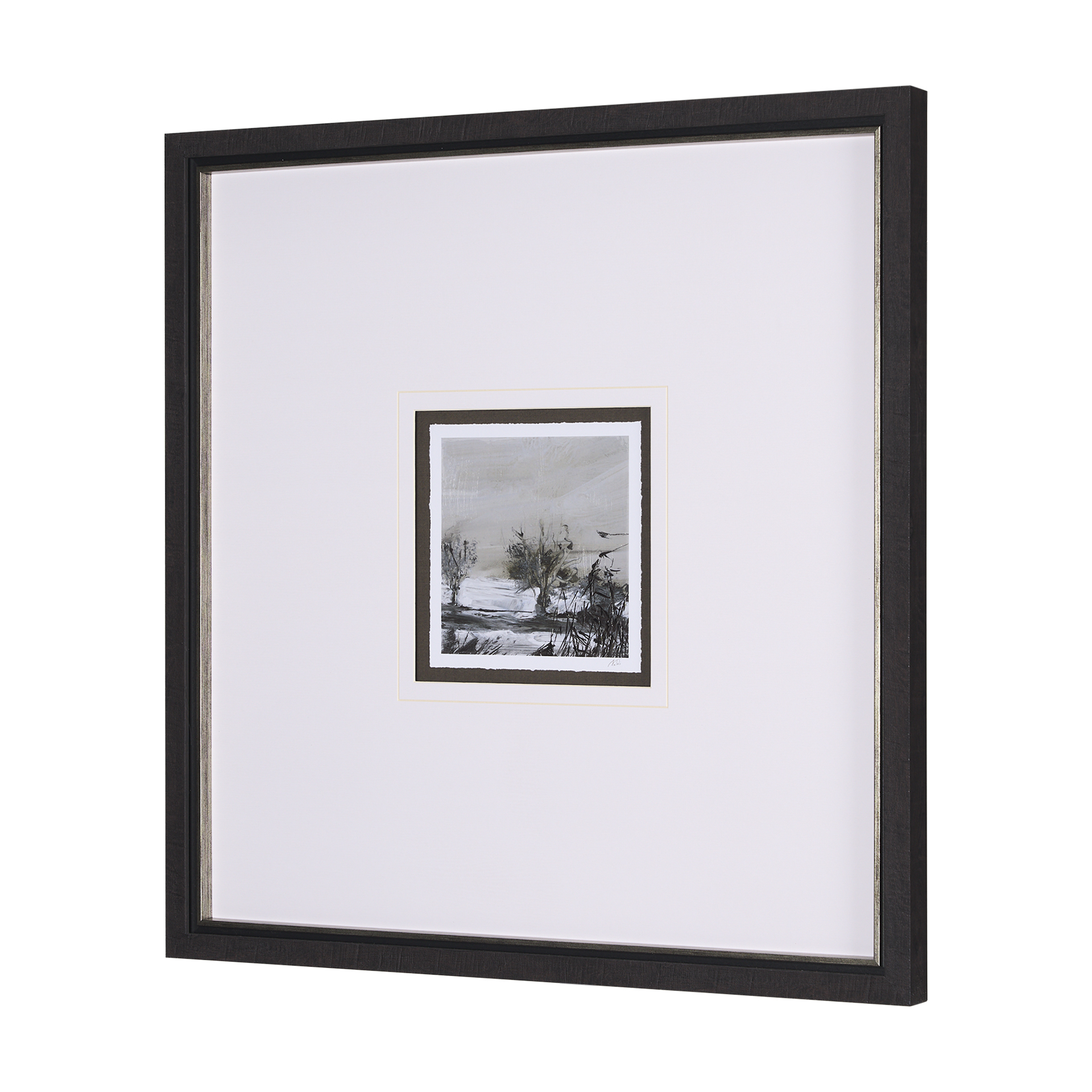 Winter-Day-IV-by-Mercana-Studio-a-Hand-Embelished-Textured-Framed-Art-Print-Matted-under-Glass-2