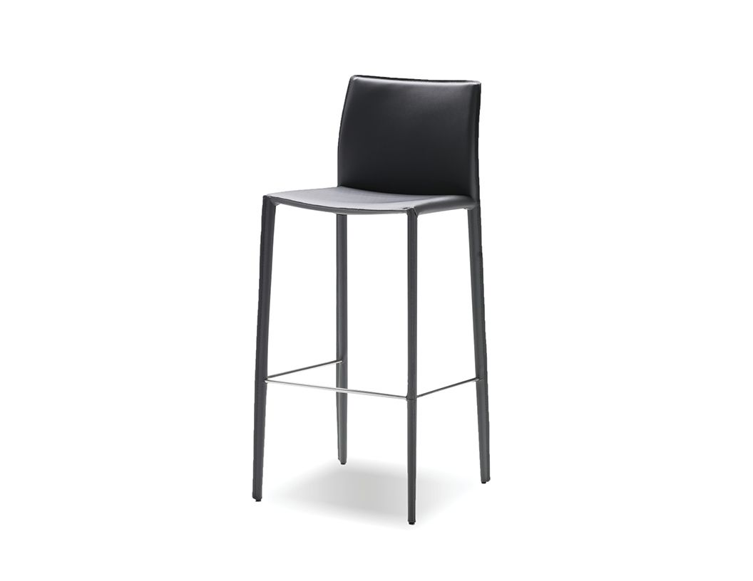 ZAK-Grey-Leather-Steel-Frame-Counter-Stool