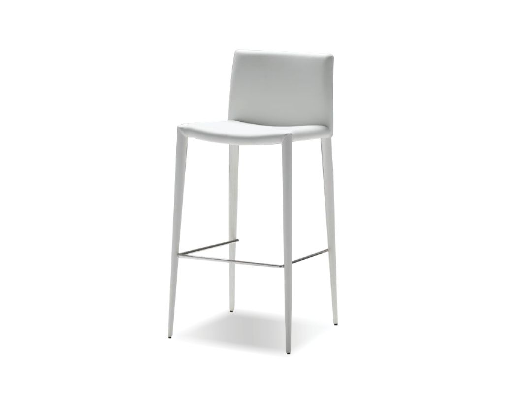 ZENO-White-Leatherette-Upholstered-Counter-Stool-Steel-Legs
